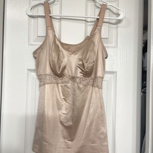 Size 40 Ruby Ribbon Lace Cami